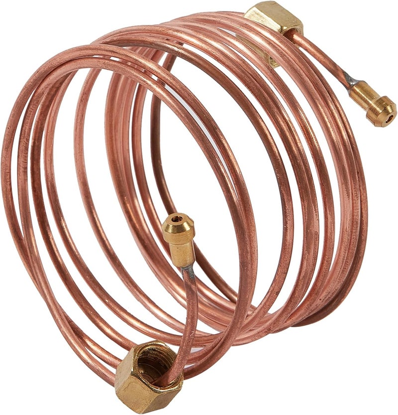Autycle 72" Mechanical Oil Pressure Gauge Copper Line Tubing Kit w/Fitting - Image 5